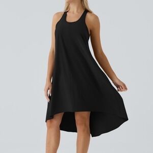 Halara Breezefull Black Racerback Tank Dress Athletic Athleisure Size 3X